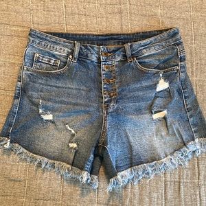 Grace & Lace Girlfriend button fly short sz 10